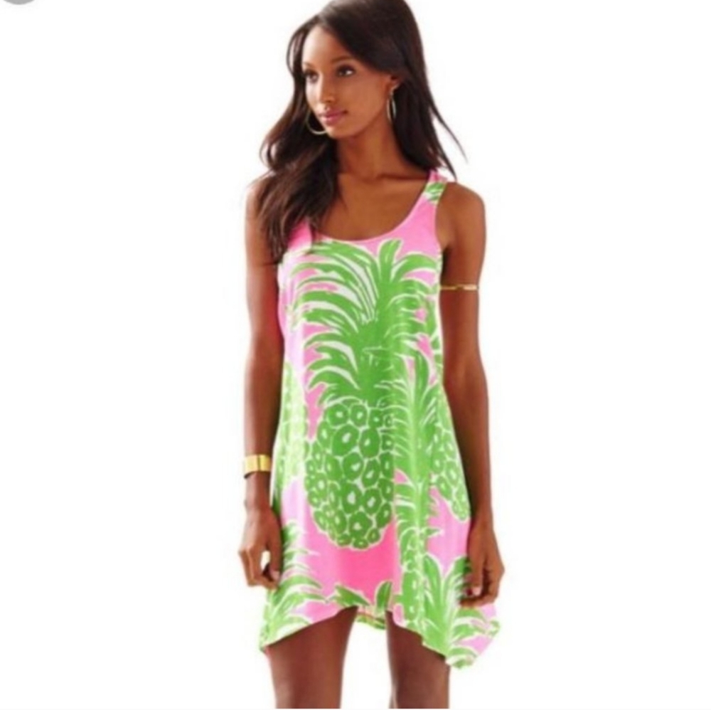 Lilly Pulitzer Monterey Dress in Pink Pout Flamenco Size XS